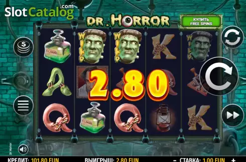 Скрин3. Dr. Horror слот