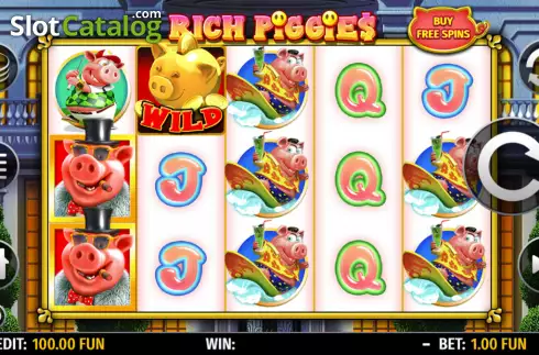 Скрин2. Rich Piggies слот