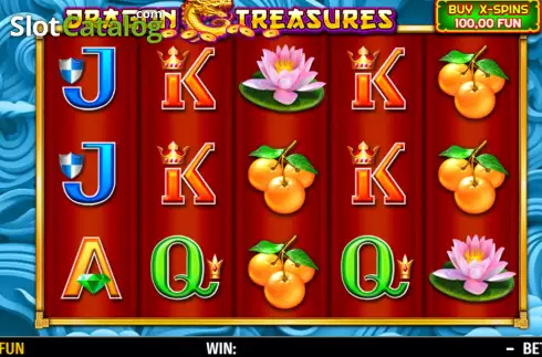 Скрин2. Dragon Treasures слот