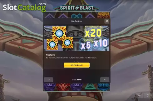 Скрин8. Spirit Blast слот