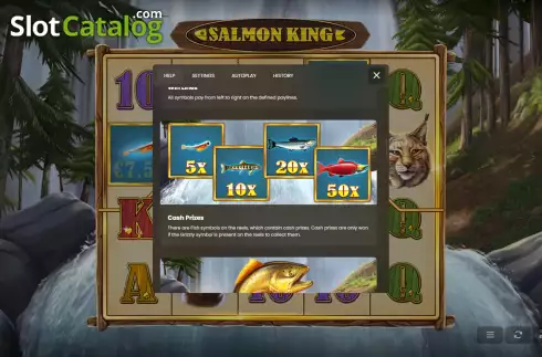 Скрин8. Salmon King слот