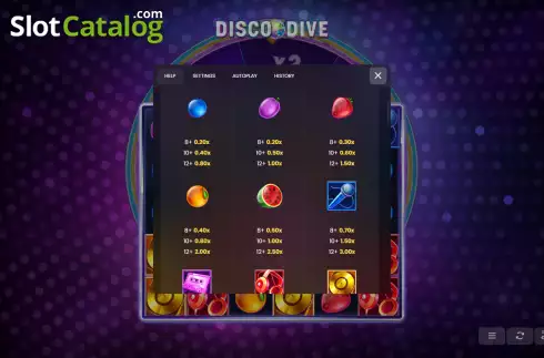Скрин5. Disco Dive слот