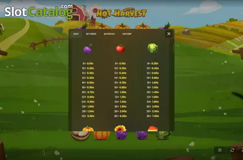 Скрин5. Hot Harvest слот