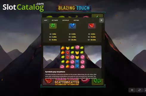 Скрин5. Blazing Touch слот