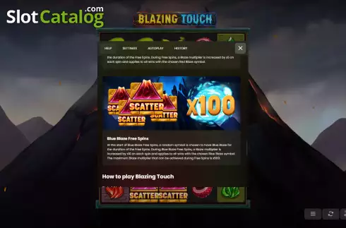 Скрин7. Blazing Touch слот