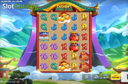 Скрин3. Caishen's Temple of Gold слот