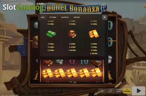 Скрин6. Bullet Bonanza слот