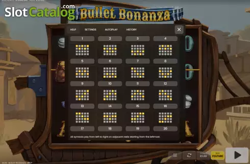 Скрин9. Bullet Bonanza слот