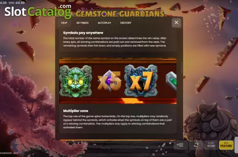 Скрин7. Gemstone Guardians слот
