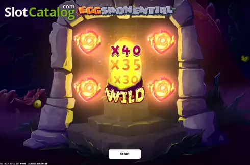 Скрин2. Eggsponential слот