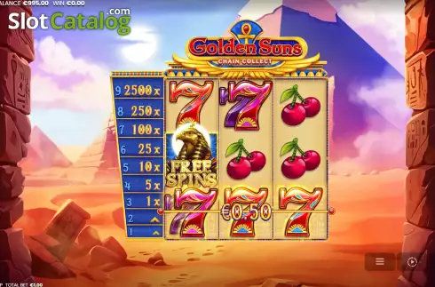 Скрин3. Golden Suns: Chain Collect слот
