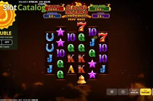 Скрин2. Blazing Inferno Chaos Reels слот