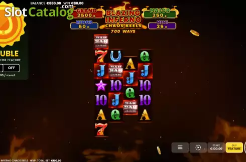 Скрин3. Blazing Inferno Chaos Reels слот