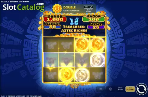 Скрин3. 12 Treasures: Aztec Riches слот