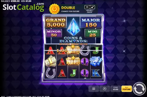 Скрин3. Coins & Diamonds: Hold and Win слот