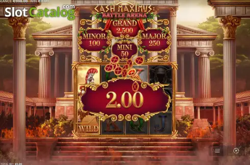 Скрин3. Cash Maximus: Battle Arena слот