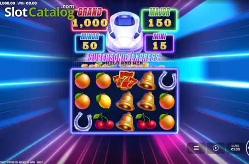 Скрин2. Supersonic Express: Hold and Win слот