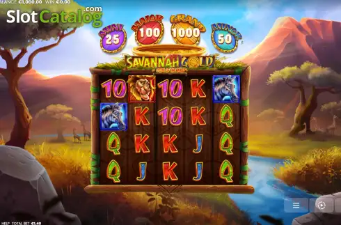 Скрин2. Savannah Gold: Coin of the Wild слот