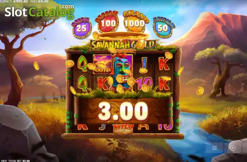 Скрин3. Savannah Gold: Coin of the Wild слот
