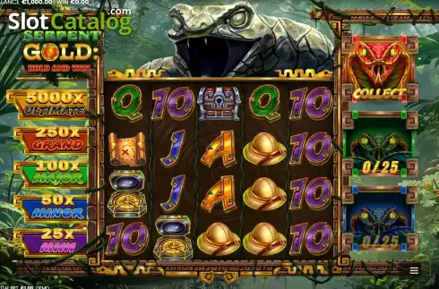 Скрин2. Serpent Gold: Hold & Win слот