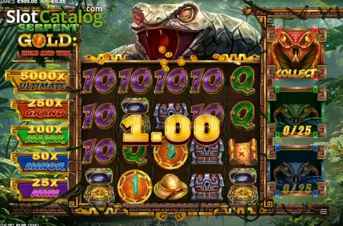 Скрин3. Serpent Gold: Hold & Win слот