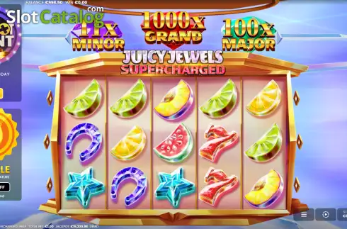 Скрин2. Juicy Jewels Supercharged слот