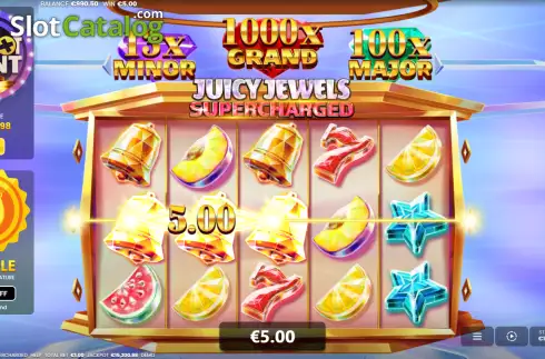 Скрин3. Juicy Jewels Supercharged слот