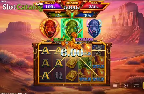 Скрин3. 3 Blazing Buffalos: Hold & Win слот