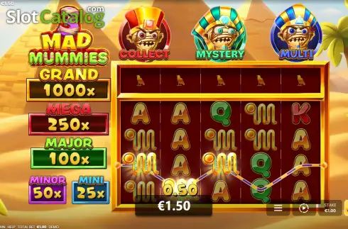 Скрин3. 3 Mad Mummies: Hold & Win слот