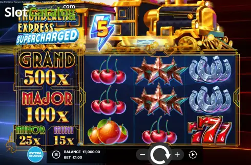 Скрин2. Thunderline Express: Supercharged слот