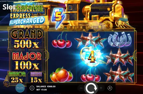 Скрин3. Thunderline Express: Supercharged слот