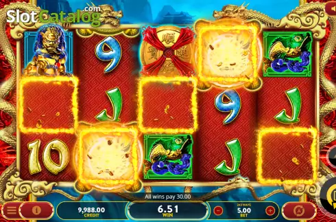 Скрин3. Dragons Legend (OneGame) слот