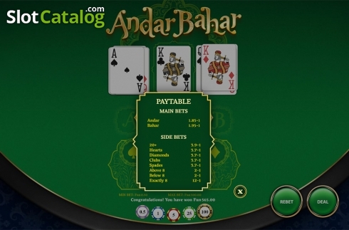 Скрин7. Andar Bahar (OneTouch) слот