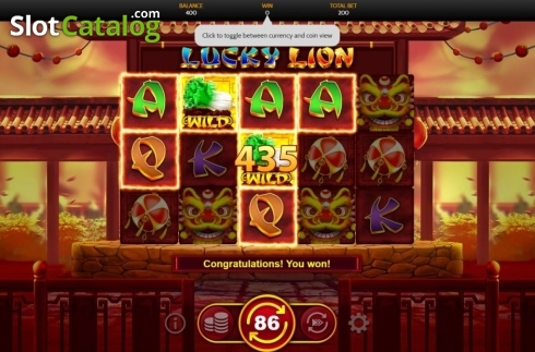 Скрин6. Lucky Lion (OneTouch) слот