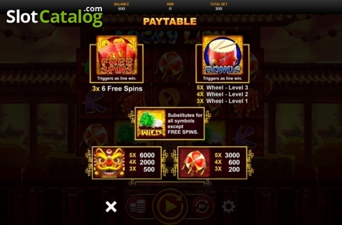 Скрин7. Lucky Lion (OneTouch) слот