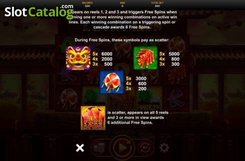 Скрин9. Lucky Lion (OneTouch) слот