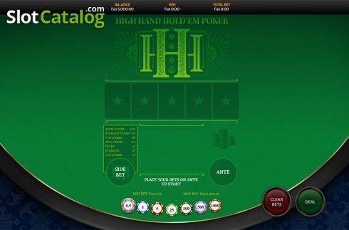 Скрин2. High Hand Holdem Poker(OneTouch) слот