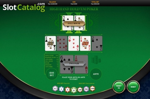 Скрин5. High Hand Holdem Poker(OneTouch) слот