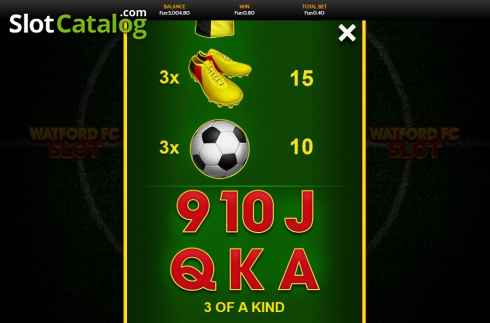 Скрин6. Watford FC Slot слот