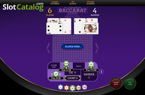Скрин3. Baccarat Supreme No Commission слот
