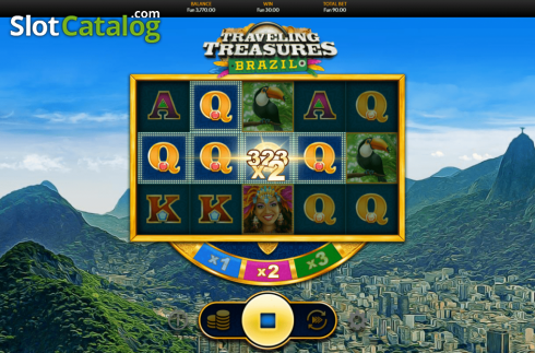 Скрин3. Traveling Treasures Brazil слот