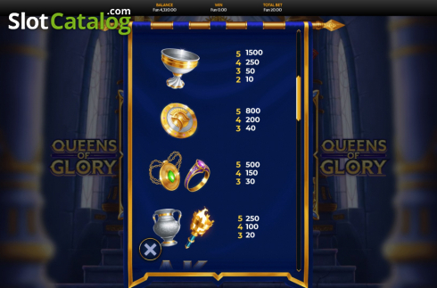 Скрин8. Queens of Glory слот
