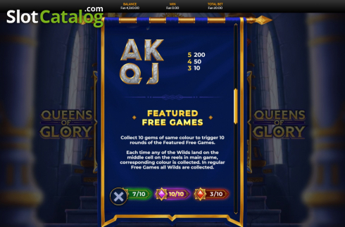 Скрин9. Queens of Glory слот