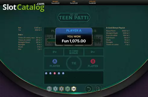 Скрин3. Teen Patti 2020 слот