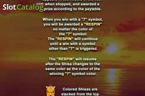 Скрин7. Golden Shisa слот