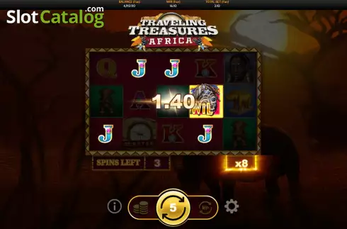 Скрин9. Traveling Treasures Africa слот