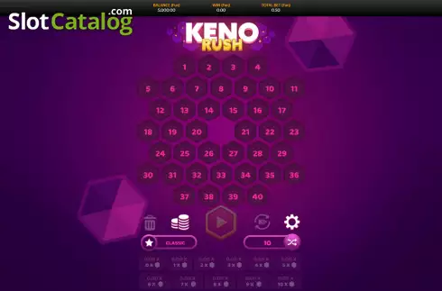 Скрин2. Keno Rush слот