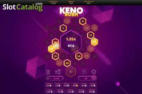 Скрин4. Keno Rush слот