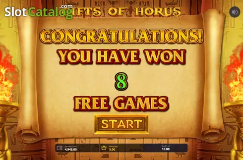 Скрин7. Gifts of Horus слот