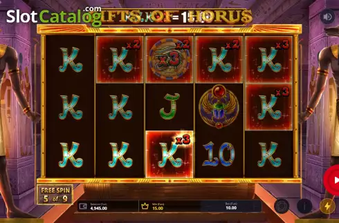 Скрин9. Gifts of Horus слот